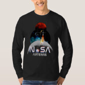 T-shirt Artemis 1 SLS Rocket Launch Mission To The Moon An (Devant)