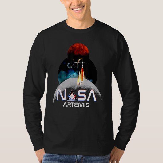 T-shirt Artemis 1 SLS Rocket Launch Mission To The Moon An (Devant)