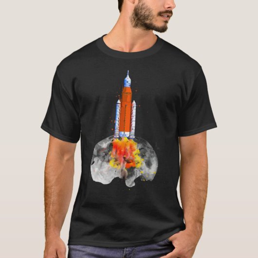 T-shirt Artemis 1 SLS Rocket Launch Mission To The Moon An (Devant)