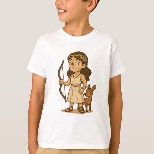 T-shirt Artemis bébé dessin animé mignon   Déesse grecque 