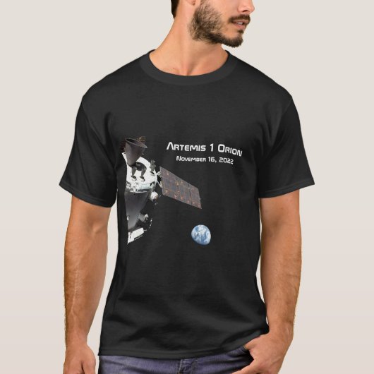 T-shirt Artemis Orion Marbre bleu marine (Devant)
