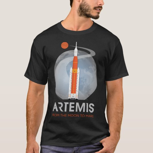 T-shirt Artemis Programme Espace Ventilateur Art (Devant)