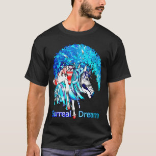 T-shirt ArtGil Horse 1 Chevaux surréalistes d'un autre mon