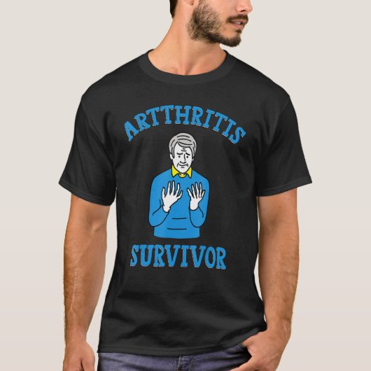 T-shirt Arthrite Survivant Hommes (Devant)