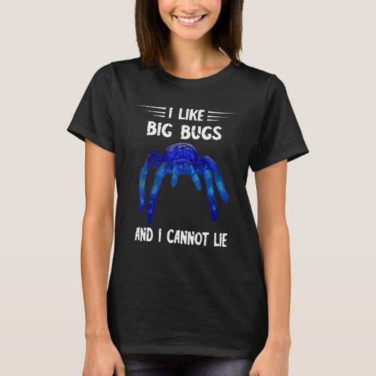 T-shirt Arthropode J'Aime Les Gros Bugs Tarantula Spider A (Devant)