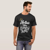 T-shirt Arthur Le Roi Anniversaire Joyeux Hommes Garçons (Devant entier)