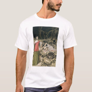 T-shirt Arthur Rackham courtiser de Grimhilde, la mite