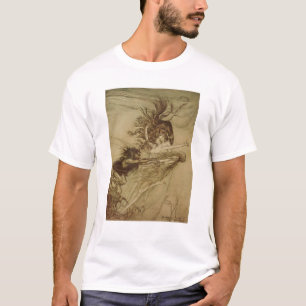 T-shirt Arthur Rackham   le Rhinemaidens taquinant