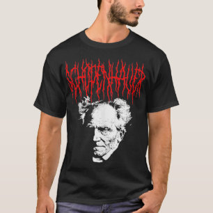 T-shirt Arthur Schopenhauer MortStyle métallique Philosoph