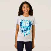 T-Shirt Artic Fox Dreamcatcher Ice Blue Floral (Devant entier)