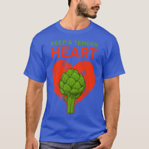 T-shirt Artichoke Pun Tender Heart Vegetarian Vegeta végét