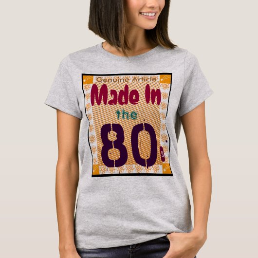 T-shirt Article authentique des années 80 (Devant)