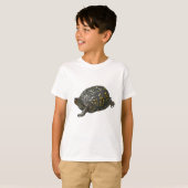 T-shirt Articles coordonnés orientaux de tortue de boîte (Devant entier)