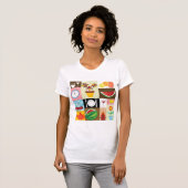 T-shirt Articles de table de cuisine (Devant entier)
