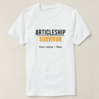 T-shirt Articleship Survivor CA étudiant personnalisable 