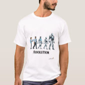 T-shirt Artificial Evolution | Futuristic AI Robot Design (Devant)