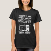 T-shirt Artificial Intelligence Developer I Know Stuff (Devant)