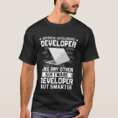 T-shirt Artificial Intelligence Developer Like Other But S (Devant)