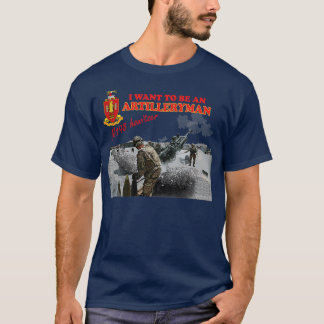 T-shirt Artillerie M198 Howitzer Je veux être un Artillery