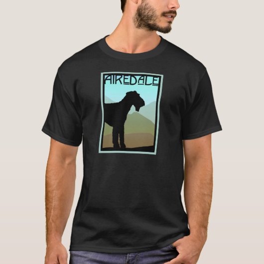T-shirt Artisan Airedale Terrier (Devant)