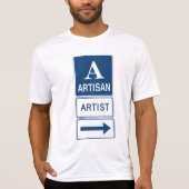 T-shirt Artisan Studio Signer flèche directionnelle (Devant)