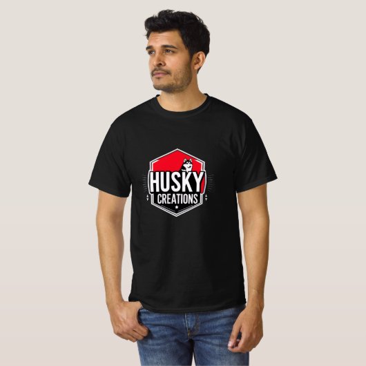 T-shirt artisanal Husky (Devant entier)