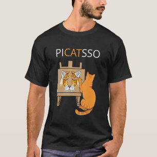 T-shirt Artist Cat Picatsso  Kitten Paints a Watercolour