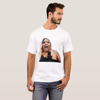T-shirt Artist on Stage: A Moment of Recitation or singing