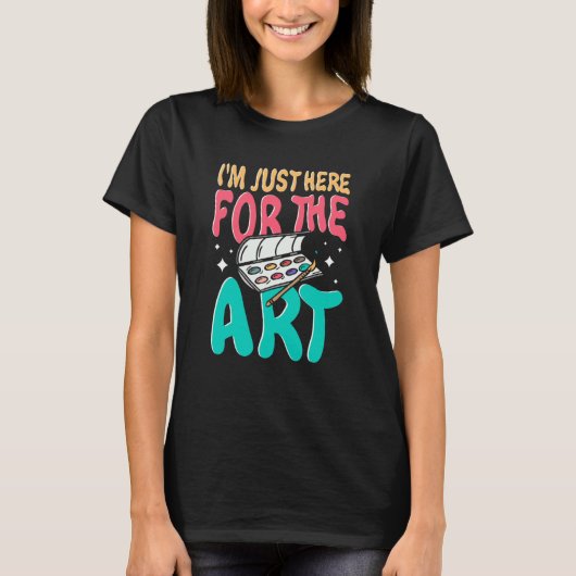 T-shirt Artist Outfit Apparel for Painter Sketching Paint (Devant)