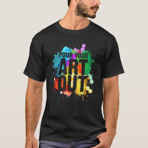 T-shirt Artiste cool Art Pour Hommes Peintres Artiste Pein