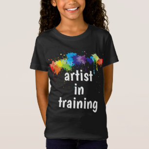 T-Shirt Artiste dans la formation, avec la peinture