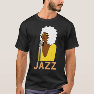 T-shirt Artiste de jazz légendaire chanteur I Love Jazz