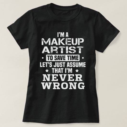 T-shirt Artiste de maquillage (Design devant)