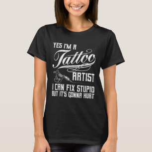 T-shirt Artiste De Tatouage Drôle Art Pour Hommes Femmes T