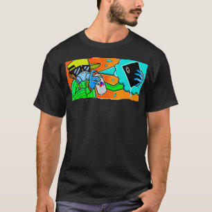 T-shirt Artiste De Tatouage Ron Rich Avant Crayons Graffit