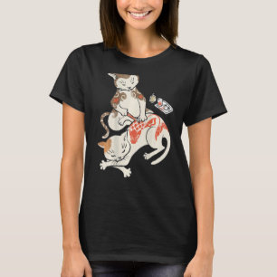 T-shirt Artiste de tatouage traditionnel japonais Chat Eff