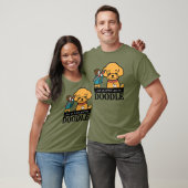 T-shirt Artiste Doodle Dog d'Or Personnalisé Hommes (Unisexe)