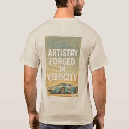 T-shirt Artiste Forgée À Vitesse (Dos)