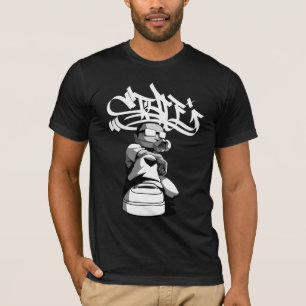 T-shirt Artiste Graf avec texte blanc