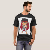 T-shirt Artiste martial errant Chibi (Devant entier)