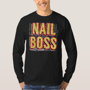 T-shirt Artiste Ongles Boss Impression Léopard Nailart Tec
