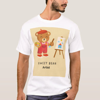T-shirt Artiste ours doux