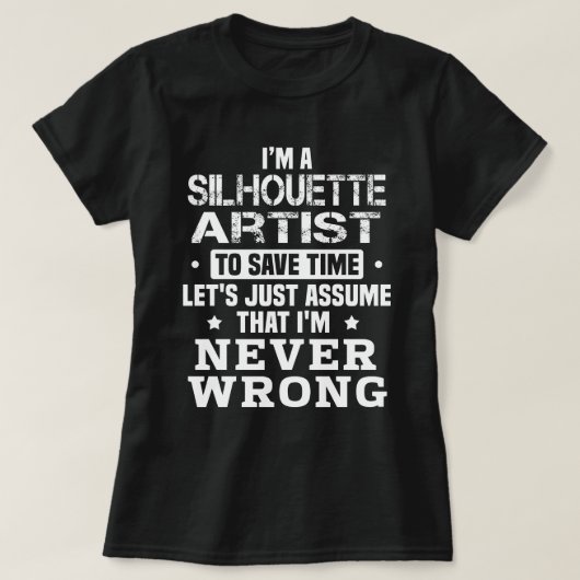 T-shirt Artiste Silhouette (Design devant)
