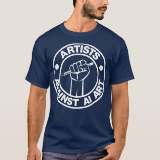 T-shirt Artistes contre l'IA Art 1