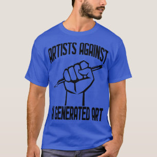 T-shirt Artistes contre l'IA Généré Art 1
