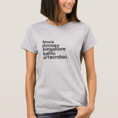 T-shirt Artistes féminins (Devant)