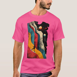 T-shirt Artistic Rock Climber Hommes Et Femmes Rock Escala