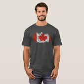 T-shirt Artistic Splatter Canada Flag Graphic Tee (Devant entier)