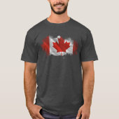 T-shirt Artistic Splatter Canada Flag Graphic Tee (Devant)