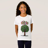 T-Shirt Artistic Spring Blossom Tree Graphic  (Devant entier)